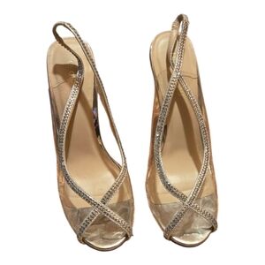 Elegant Le Chateau Silver/Lucite Heels